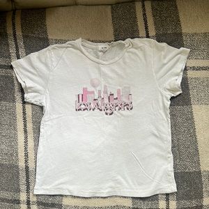 Re/Done Los Angeles Vintage White Tee Shirt Top Size Small